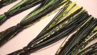 King Fishing Tools Silicone Skirts,Color-Black Chartreuse Crystal Flash